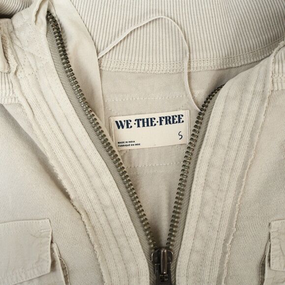 Free People We The Free Jeje Vest Jacket Top Utility Cotton Vintage S 283723 - Picture 8 of 8